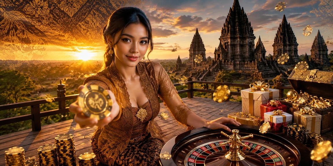 Model Vietnam memperagakan permainan roulette live casino dengan ekspresi antusias